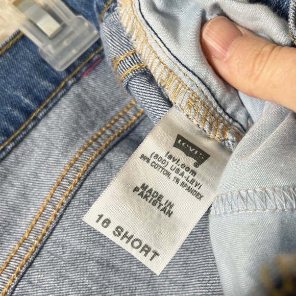 Vintage Levi's Relaxed Tapered‎ 550 Jeans Medium Wash Size 16 Short Casual - Picture 5 of 11